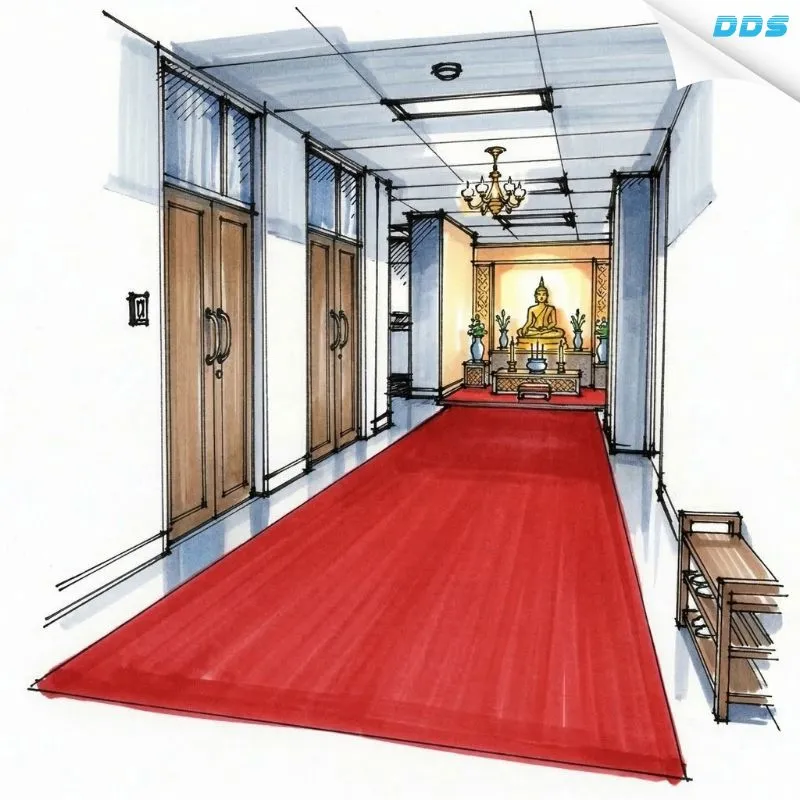 พรมห้องพระสีแดง