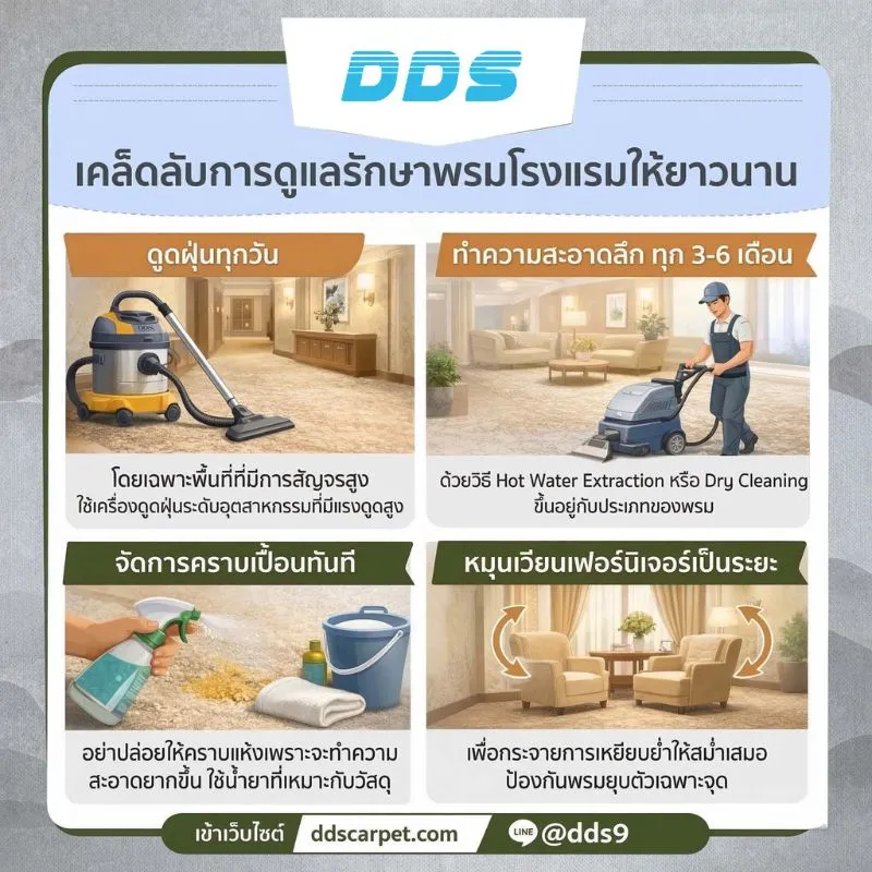 เคล็ดลับการดูแลพรม